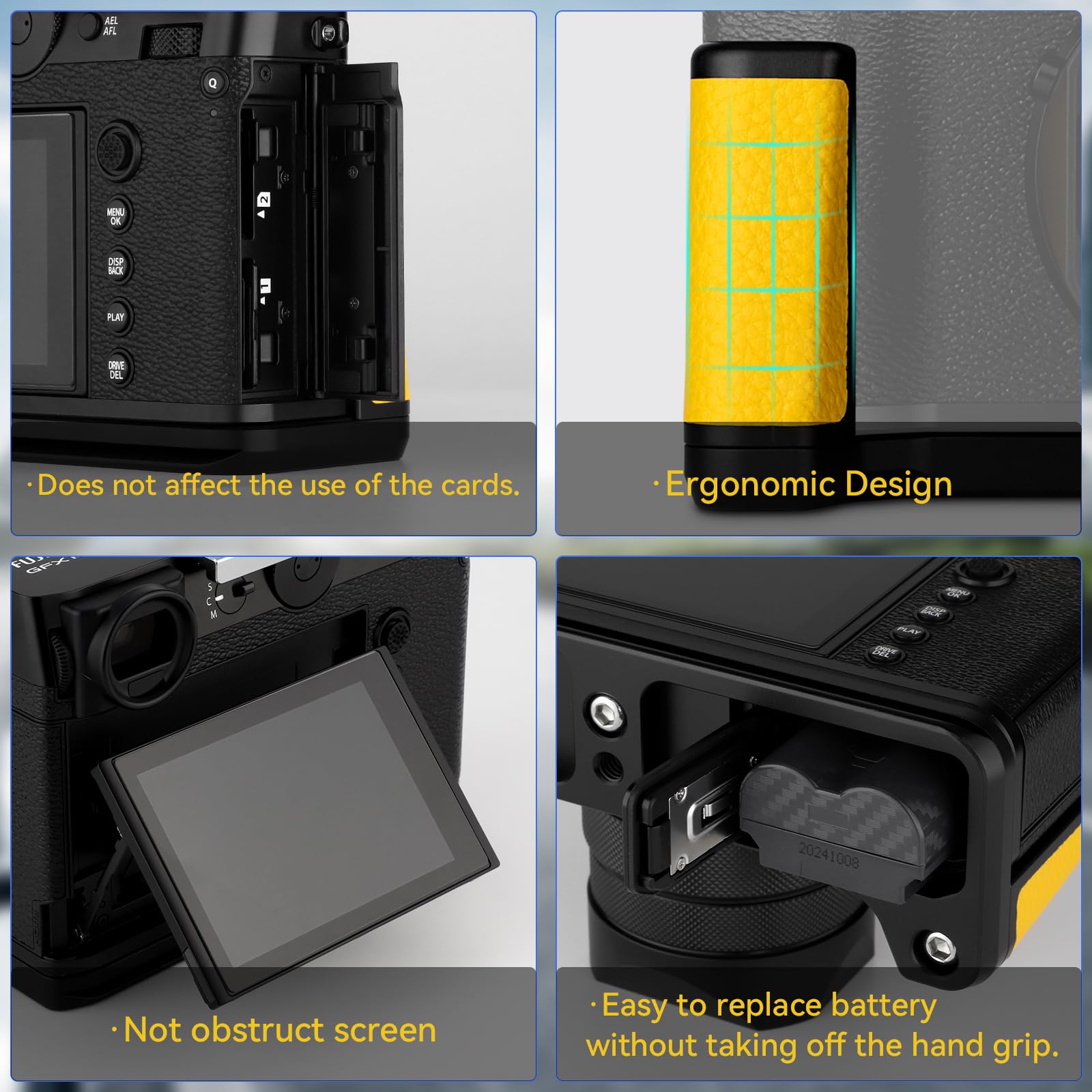 Amazon.com : Haoge Handle HandGrip for Fujifilm GFX100RF Camera